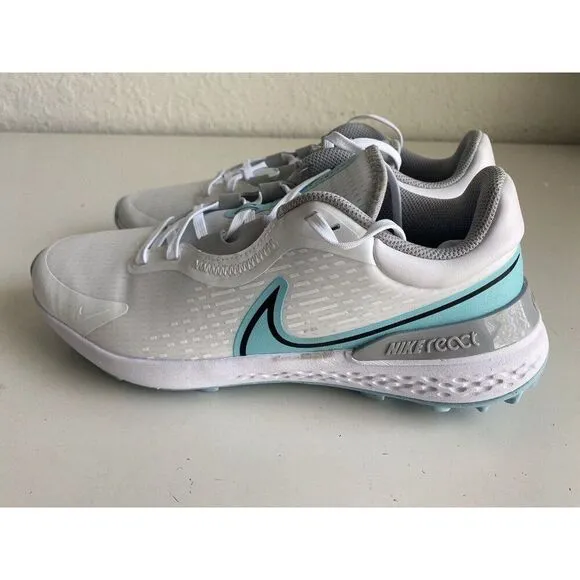 Nike Infinity Pro 2 Golf Shoe White Blue Spikeless DM8449-114 Men’s Sz 9.5 Wide
