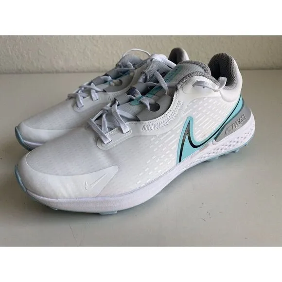 Nike Infinity Pro 2 Golf Shoe White Blue Spikeless DM8449-114 Men’s Sz 9.5 Wide