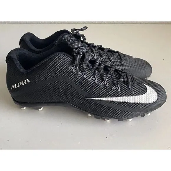 Nike Men's SIZE 15 Alpha Pro 2 TD Black Football Cleats 719930-010