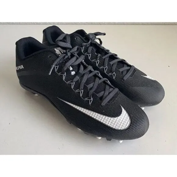 Nike Men's SIZE 15 Alpha Pro 2 TD Black Football Cleats 719930-010