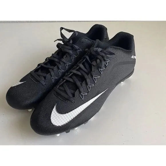 Nike Men's SIZE 15 Alpha Pro 2 TD Black Football Cleats 719930-010