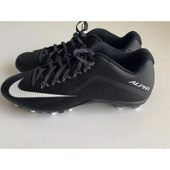 Nike Men's SIZE 15 Alpha Pro 2 TD Black Football Cleats 719930-010