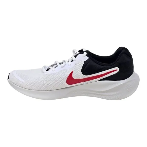 Nike Revolution 7 Running Shoes FB2207-102 Mens Sizes White Fire Red Black
