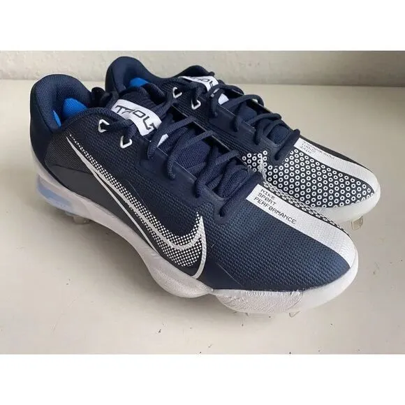 Nikr Force Zoom Trout 7 Low Blue Baseball Metal Cleats CQ7224-403 Men’s Size 13