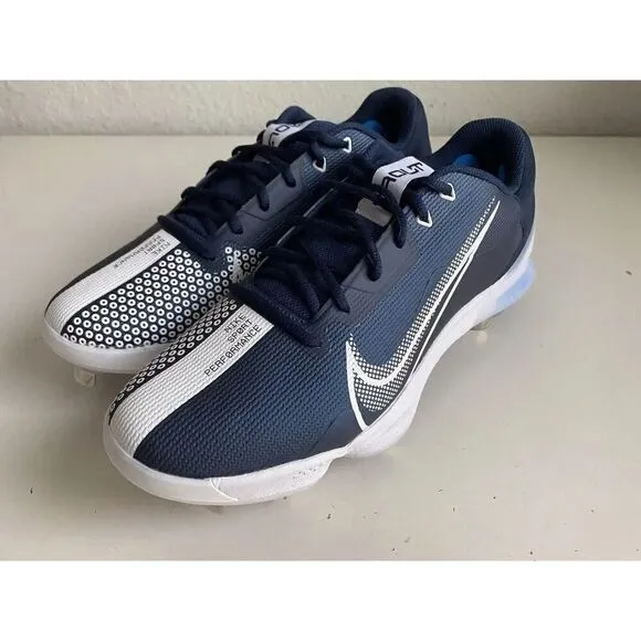 Nikr Force Zoom Trout 7 Low Blue Baseball Metal Cleats CQ7224-403 Men’s Size 13