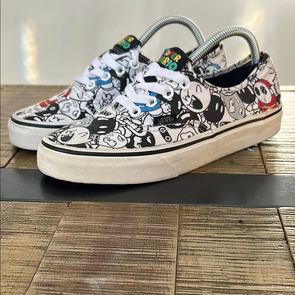 Nintendo x Vans Super Mario Villains Shoes, custom, Men’s 5.5, women’s 7