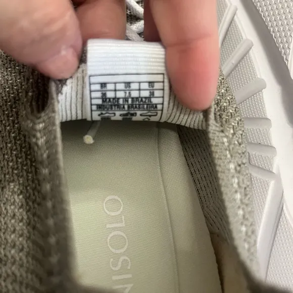 Nisolo Athleisure Eco-Knit Sneaker in Gray Size 7.5 NEW