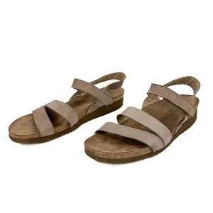 Noat Kayla Gray Suede Nubuck Leather Strappy Wedge Sandal 13 Comfort Lightweight