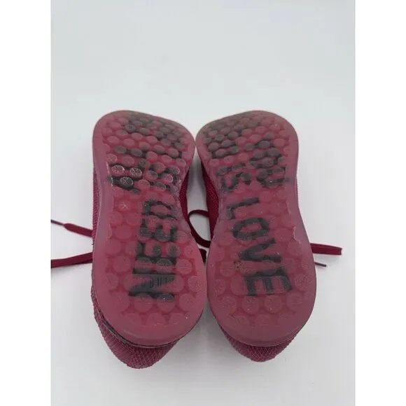 NoBull All Love Red Sneakers Running‎ Shoes Men's 9.5 Women's 11 EUC