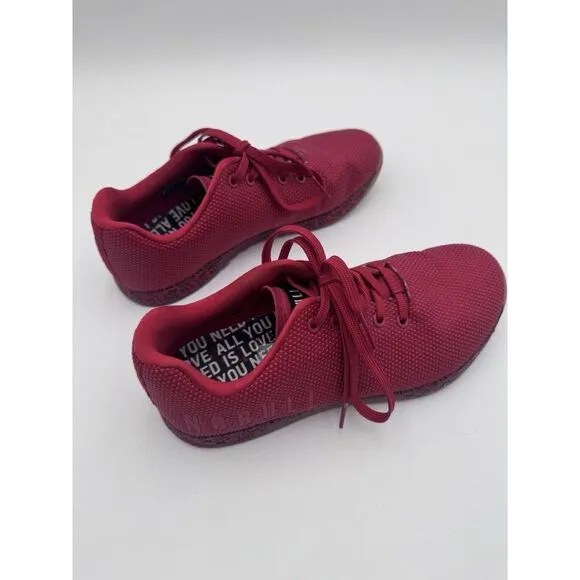 NoBull All Love Red Sneakers Running‎ Shoes Men's 9.5 Women's 11 EUC
