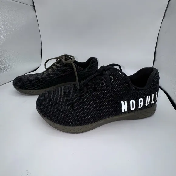 Nobull Shoes Women's 8 Outwork Cross Trainer Black Green Low Top Military