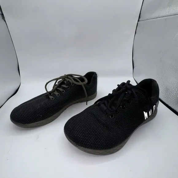 Nobull Shoes Women's 8 Outwork Cross Trainer Black Green Low Top Military