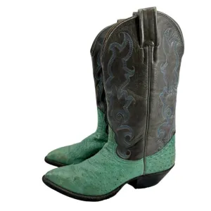NOCONA BOOTS Vintage Womens Cowboy Boots Green