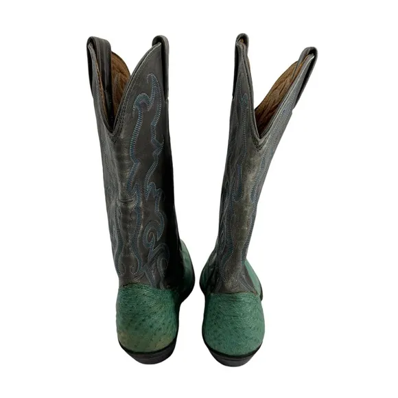 NOCONA BOOTS Vintage Womens Cowboy Boots Green