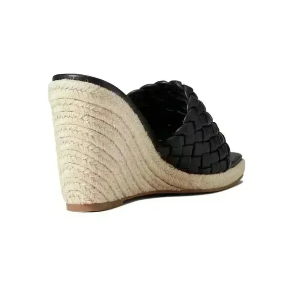 NWB Steve Madden Udele Wedge Mule Women Sandals Woven Sz 9 Platform