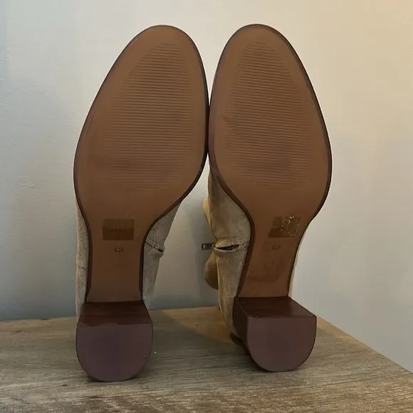 NWOB Madewell The Mira Side-Seam Ankle Boot in Suede Walnut Shell Size 12 NH202
