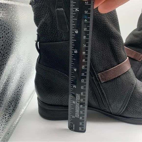 NWOB Miz Mooz Womens Sambuca Leather Laceless Ankle Boots 39 US 8-8.5 black 2706