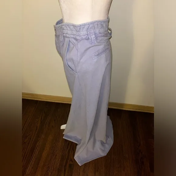 NWOT FP Free People One Kona Maxi Skirt Button Fly Lavender Blue Boho streetwear