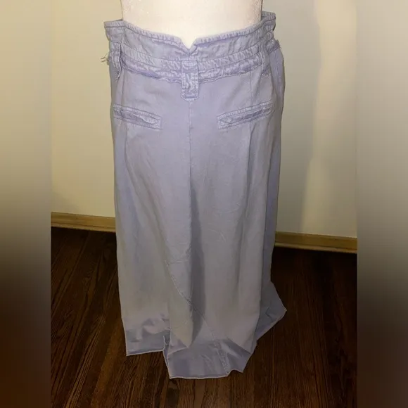 NWOT FP Free People One Kona Maxi Skirt Button Fly Lavender Blue Boho streetwear