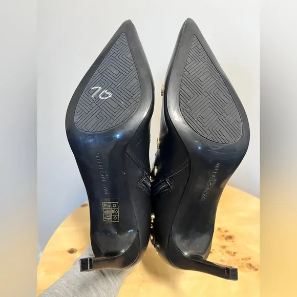 NWOT Karl Lagerfeld Paris Saina Booties, Sz 7.5, Black