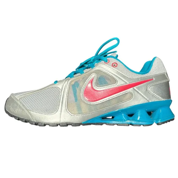 NWOT Nike Reax Run 8 Sneakers 599562-002 Shoes Gray Teal Pink 11 US 8.5 UK 43