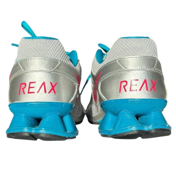NWOT Nike Reax Run 8 Sneakers 599562-002 Shoes Gray Teal Pink 11 US 8.5 UK 43