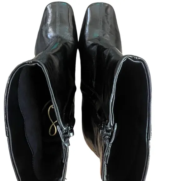 NWOT Sam Edelman Codie 2 Black Patent Leather Boots – Sz 8.5