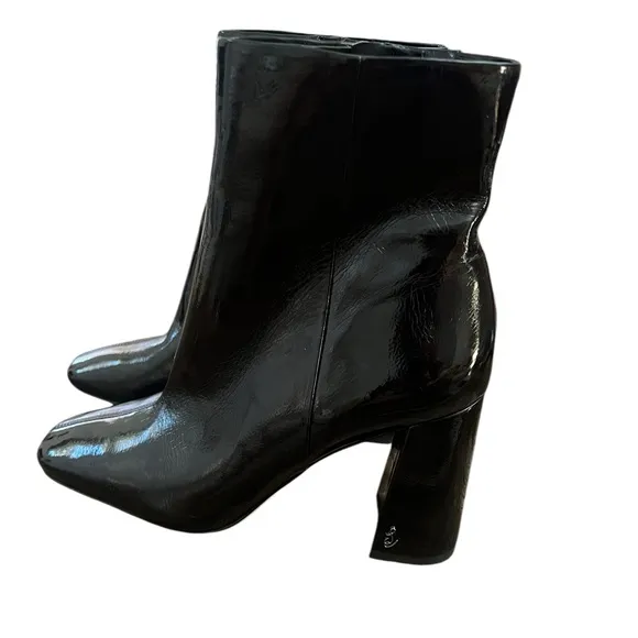 NWOT Sam Edelman Codie 2 Black Patent Leather Boots – Sz 8.5