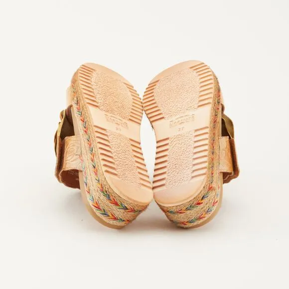 NWOT Spring Step L'Artiste Balharbor Leather Hand Painted Boho Sandals Size 40