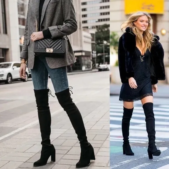 NWOT Stuart Weitzman Genuine Suede Boots