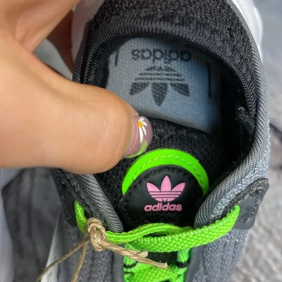 NWT Adidas Adifom SLTN EL I Grey Three Toddler Boy Shoes - Size 4K
