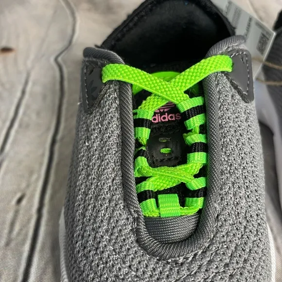 NWT Adidas Adifom SLTN EL I Grey Three Toddler Boy Shoes - Size 4K