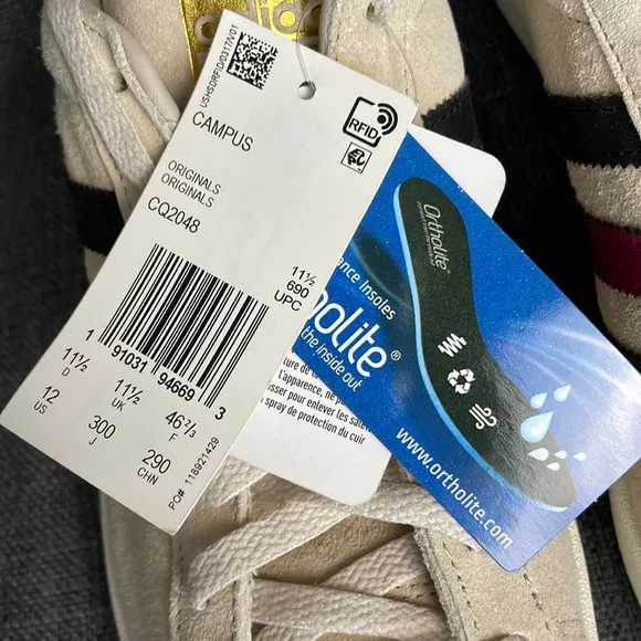 NWT adidas Campus Men's Shoes Size 12 Classic!