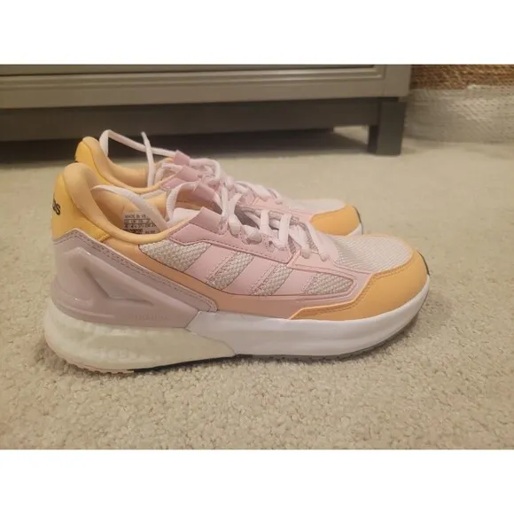 NWT Adidas Nebzed Super Running Shoes Sneakers Women Size 6/UK 4.5 Pink/ peach