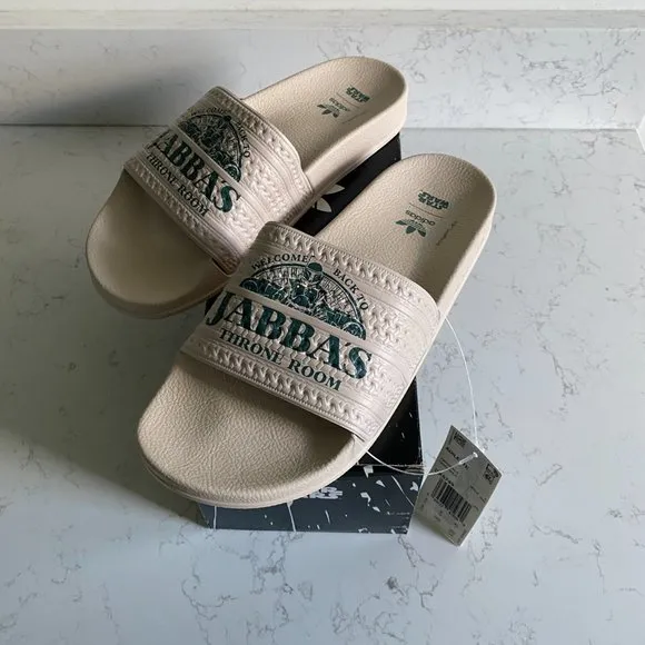 NWT Adidas X Disney Star Wars Adilette Jabba the Hutt Throne Room Men’s Sandals