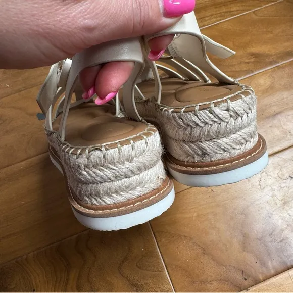 NWT Antonio Melani Carolie Espadrille Platform Wedge Fisherman Sandals Sz 10
