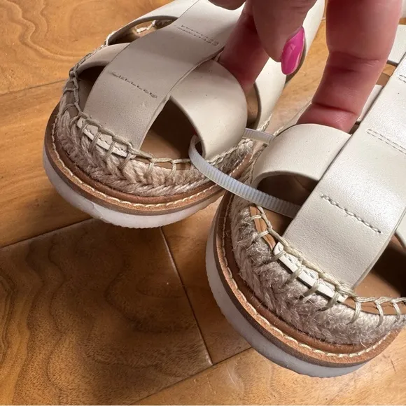 NWT Antonio Melani Carolie Espadrille Platform Wedge Fisherman Sandals Sz 10