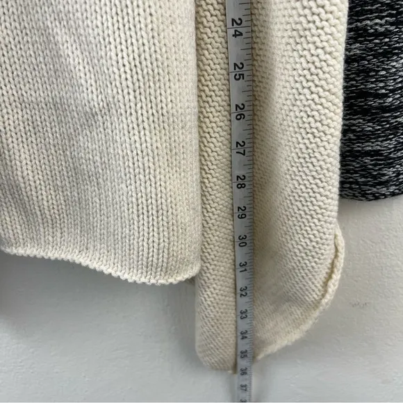 NWT BcbgMaxAzria Wool Cashmere Modern Cool Zipped Oversized Sweater Cardigan