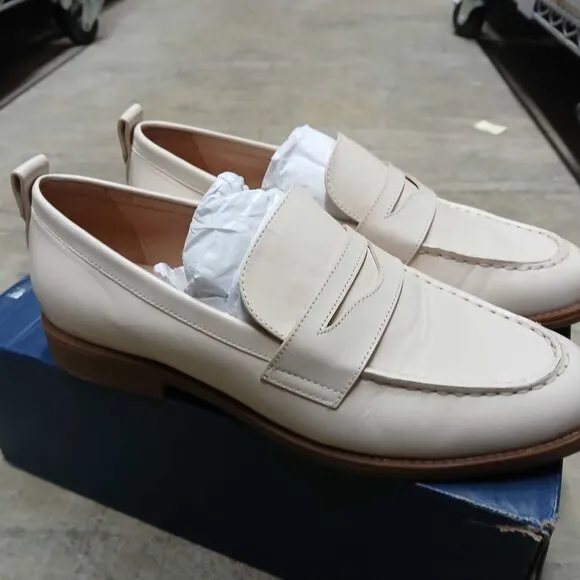 NWT Cole Haan Women's Stassi Penny Loafer Pump, Sandollar Leather-Size 7.5