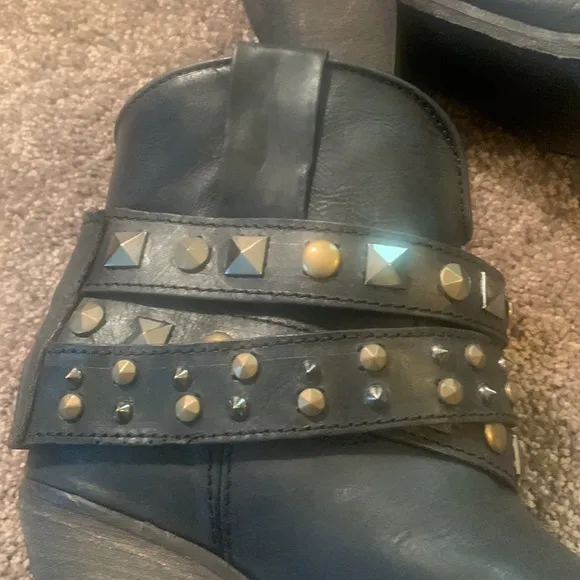 NWT Corral Black Ankle Boots with Studded Details