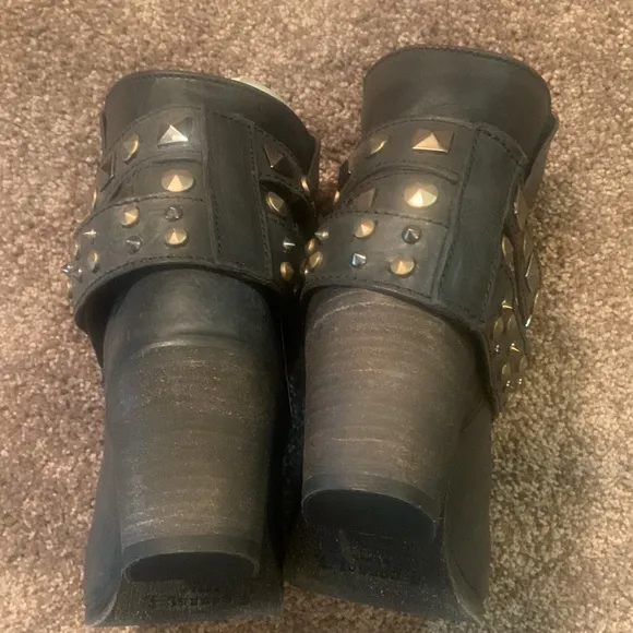 NWT Corral Black Ankle Boots with Studded Details