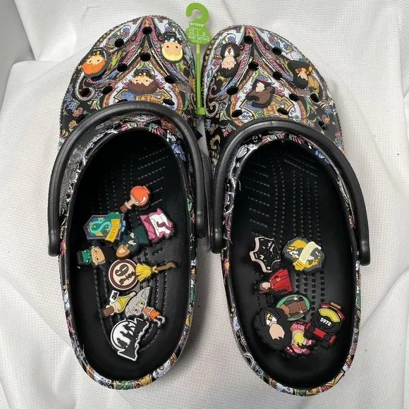 NWT Crocs Classic Harry Potter X Vera Bradley Clogs SZ:13 Mens With jibbitz