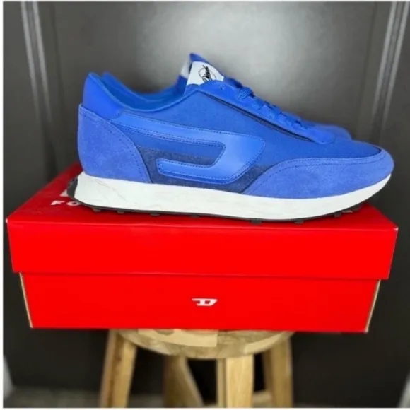 NWT Diesel S-Racer LC Low Top Sneakers | Strong Blue | Size 12 | Designer Kicks