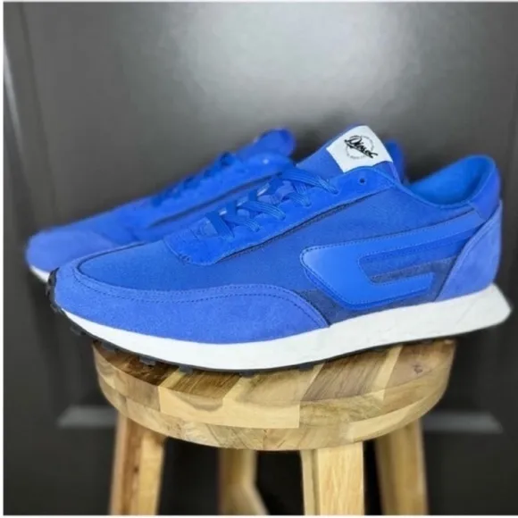 NWT Diesel S-Racer LC Low Top Sneakers | Strong Blue | Size 12 | Designer Kicks