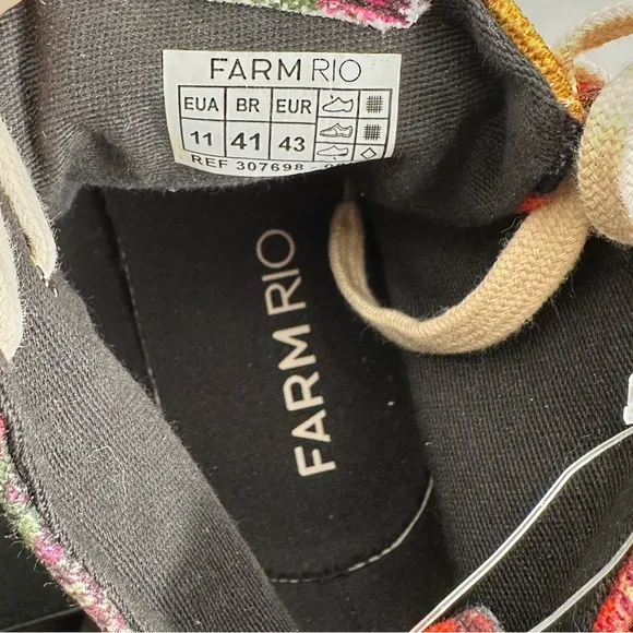 NWT FARM Rio Colorful High-Top Women's Sneakers Size 11/EUR 43