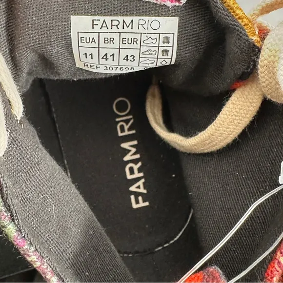NWT FARM Rio Colorful High-Top Women's Sneakers Size 11/EUR 43
