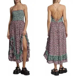 NWT Free People One I Love Floral Smocked Midi Dress Sz. XS