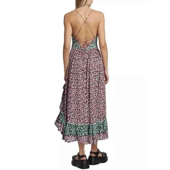 NWT Free People One I Love Floral Smocked Midi Dress Sz. XS