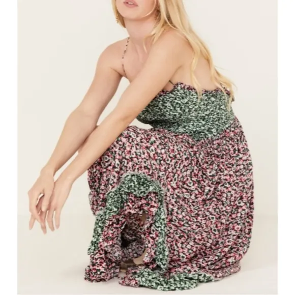 NWT Free People One I Love Floral Smocked Midi Dress Sz. XS