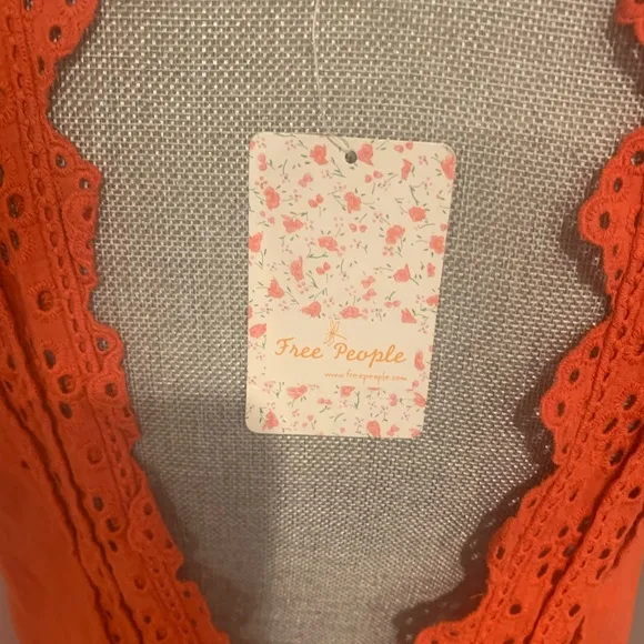 NWT Free People Sz Small amazing Saffron orange color dress. Beautiful d…